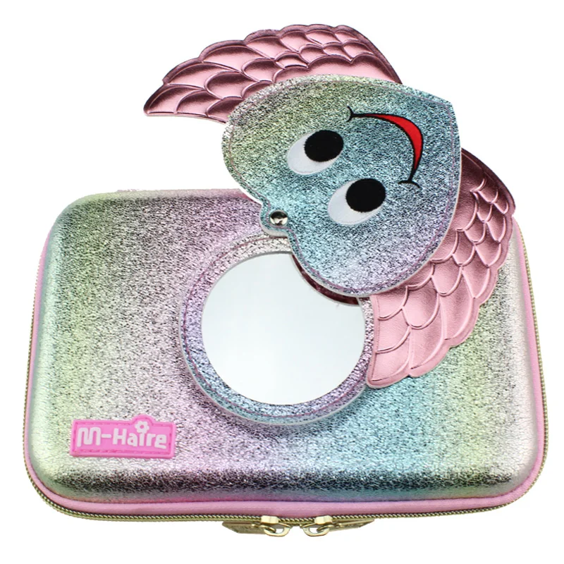 Kawaii красивый Карандаш Чехол для девочек школьный пенал ручек зеркало сумочка и