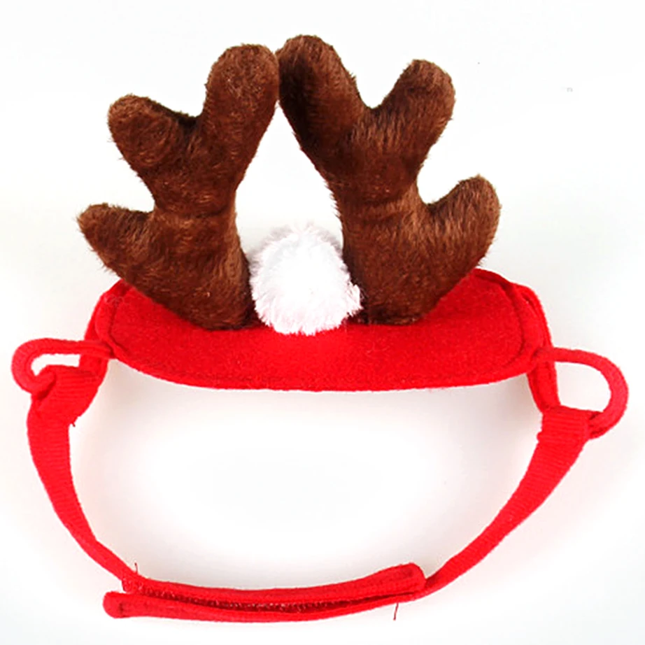 Новый год Рождественский костюм Кошка Собака оленей повязка ПЭТ рога оленя для
