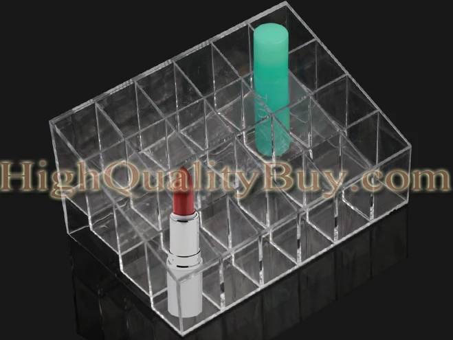 

1 Clear Makeup Storage Organizer Plastic Makeup Stand Display Rack Organizer Holder Container for Cosmetic Accessories