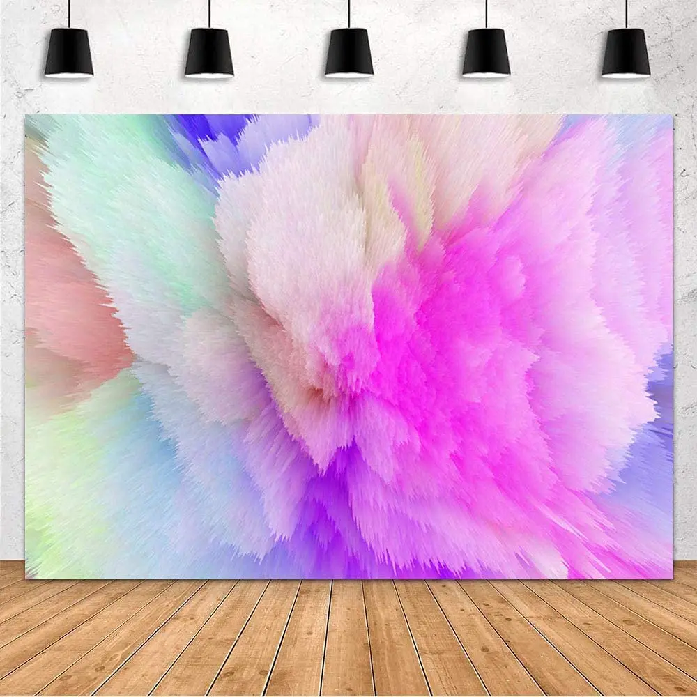 

Художественный цветной фон для фотосъемки с рисунком Радуга для дня рождения вечеринки невесты свадьбы торта стола баннера