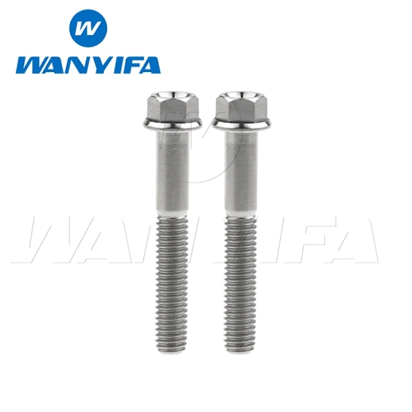 M6x45 Titanium Титановый "Wanyifa" информацию о работоспособности системы/индикаторе температуры винт для велосипеда M6x10 15 20 25 30 35, 40 45 50 55 60 65 мм велосипедный винты с шестигранной головкой фланец крепления - Цвет: M6x45 Titanium