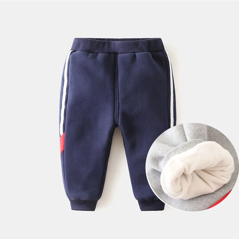 

2020 new winter kids thickening With velvet pants cotton fashion warm Stretch Bottoming trousers toddler clothes Children wear