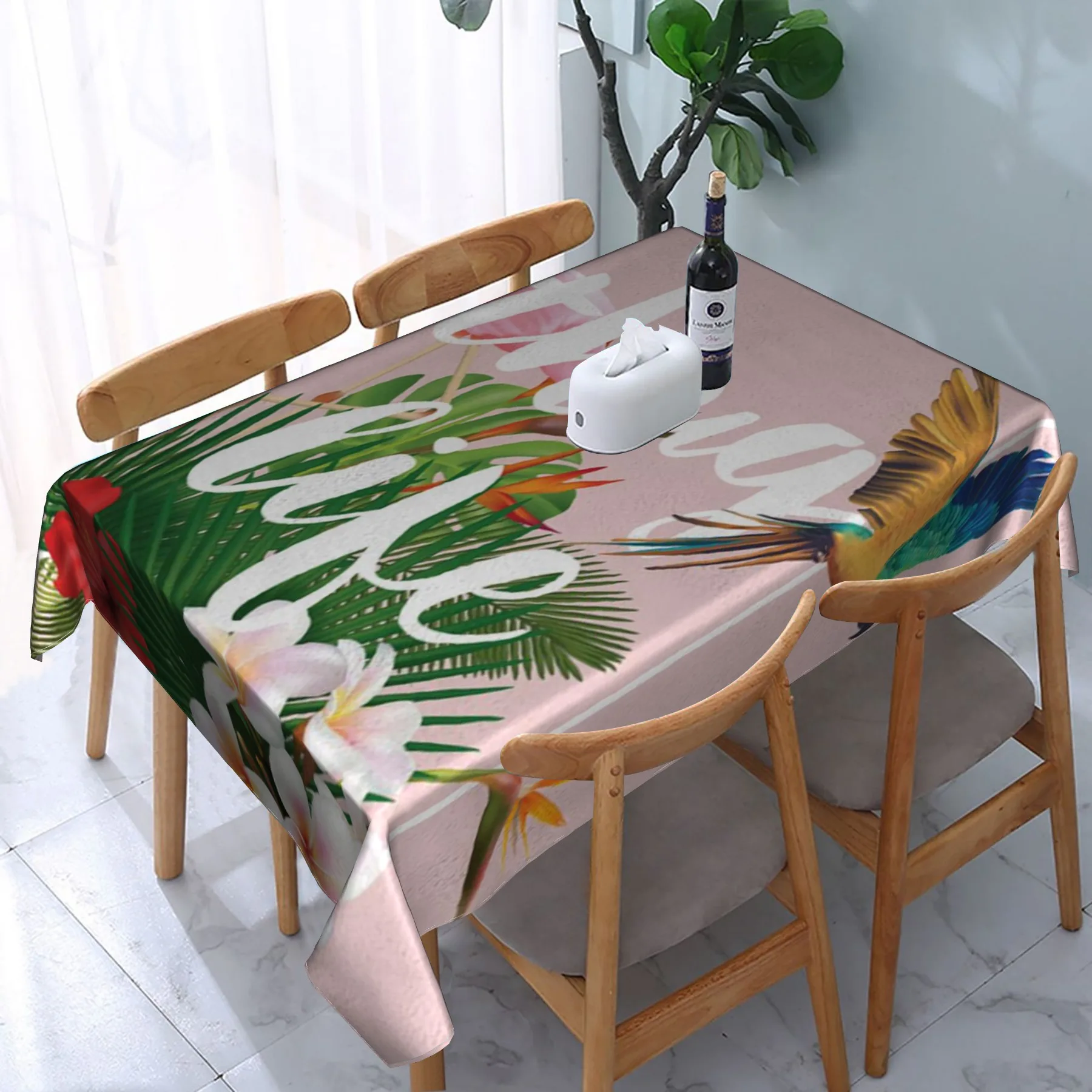 

Featured beautiful pattern rectangular dining table tablecloth coffee table desk anti-fouling and oil-proof