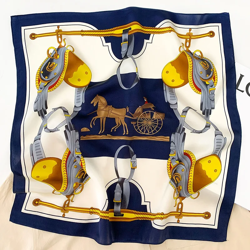 

Foulard Vrouwelijke Sjaal Zijde Vierkante Kleine Halsdoek Haar Sjaals Luxe Print Vrouwen Sjaals En Wraps Bandana