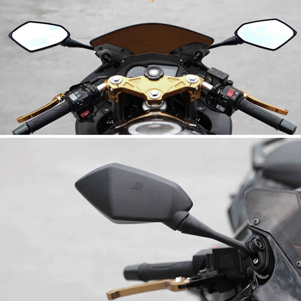 Универсальное боковое зеркало для мотоцикла YAMAHA FZ07 FZ1 FZ8 FZ6R FZ10 FZ09 XJ6 YZF R1 R3 R125 10 мм