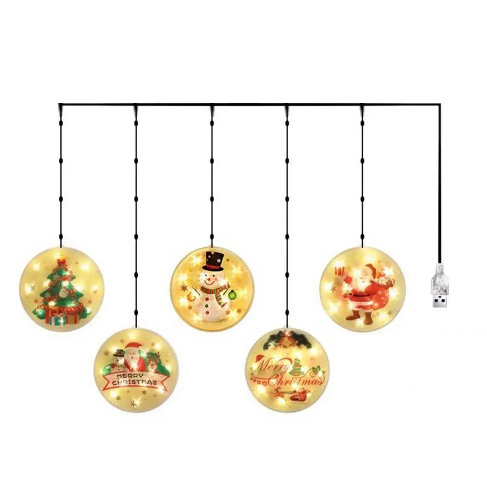 

Cute Lightweight Easy Operation Fairy Christmas String Lights for Festival