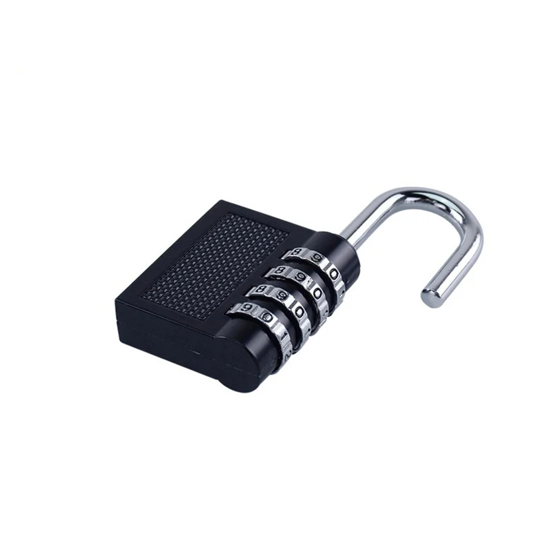 4 Dial Digit Password Lock Combination Suitcase Luggage Metal Code Padlock Zinc Alloy Cupboard Cabinet Locker | Обустройство дома