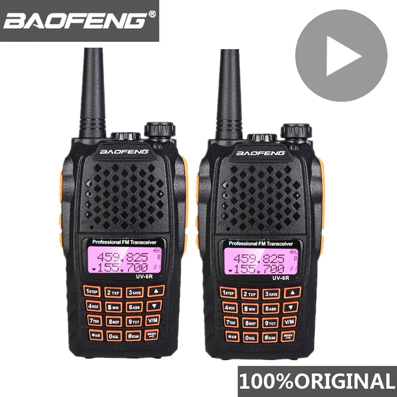 baofeng UV 6R UV6R для cb комплект рация 2 шт 10 км автомобильная портативная рации ham