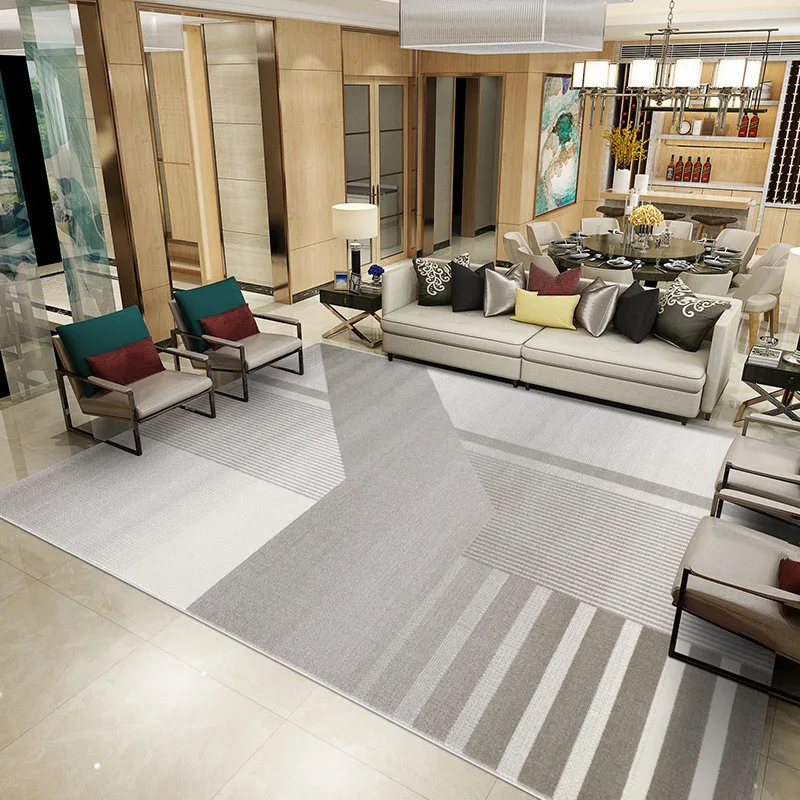 

Nordic Grey Series Carpet Livingroom Home Decor Rugs For Bedroom Thicken Sofa Coffee Table Rug Modern Design Study Floor Mat