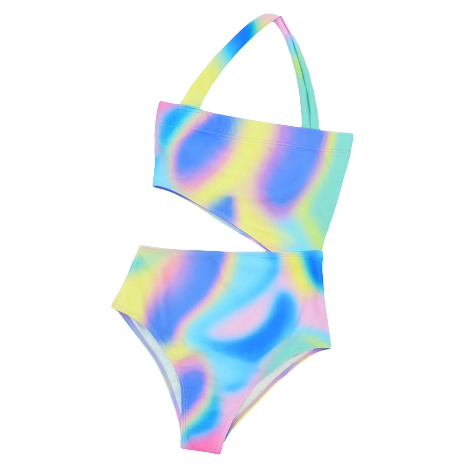 

Hirigin New Pad Dyeing One Piece Swimsuit Sexy Women Hollow Out Swimwear Shoulderless Bathing Suit 2021 Push Up Padded Beachwear