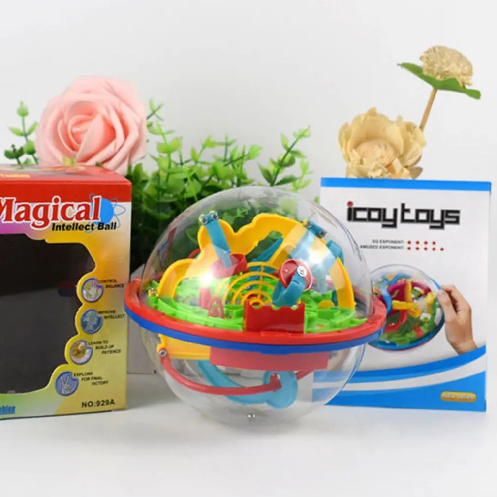 3D Puzzle Magic Maze Ball 299 Level Perplexus Magical Intellect Marble Game IQ Balance Educational Toys for Kids | Игрушки и хобби