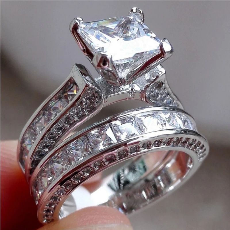 

Fashion luxury exquisite combination ring set female romantic charm elegant banquet accessories Valentine's day gift wholesale