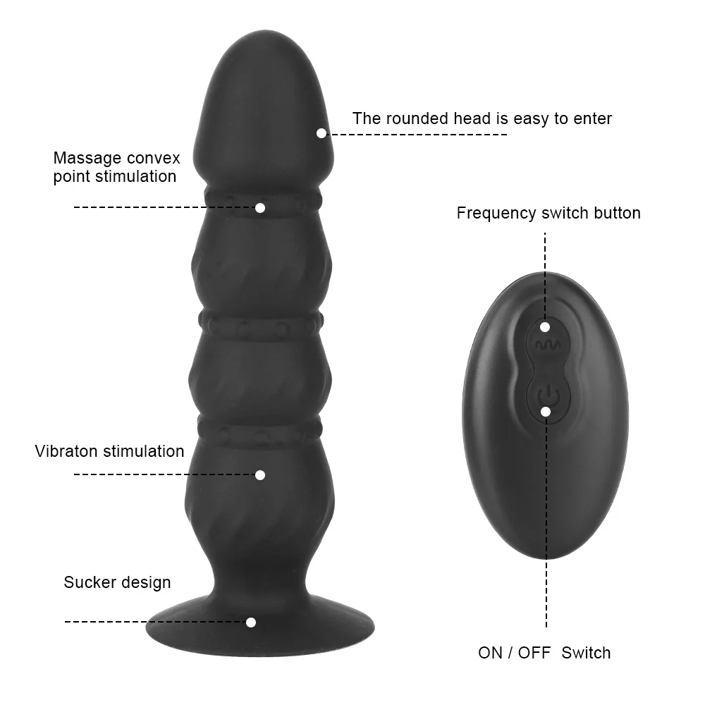 Анальная пробка 9-16 см Беспроводные вибраторы для женщин стимулятор сосков