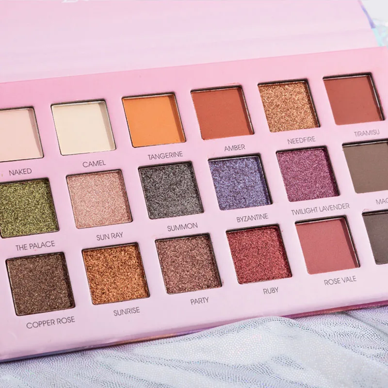 18 цветов долговечные блестящие матовые тени для век палитра макияж дымчатый