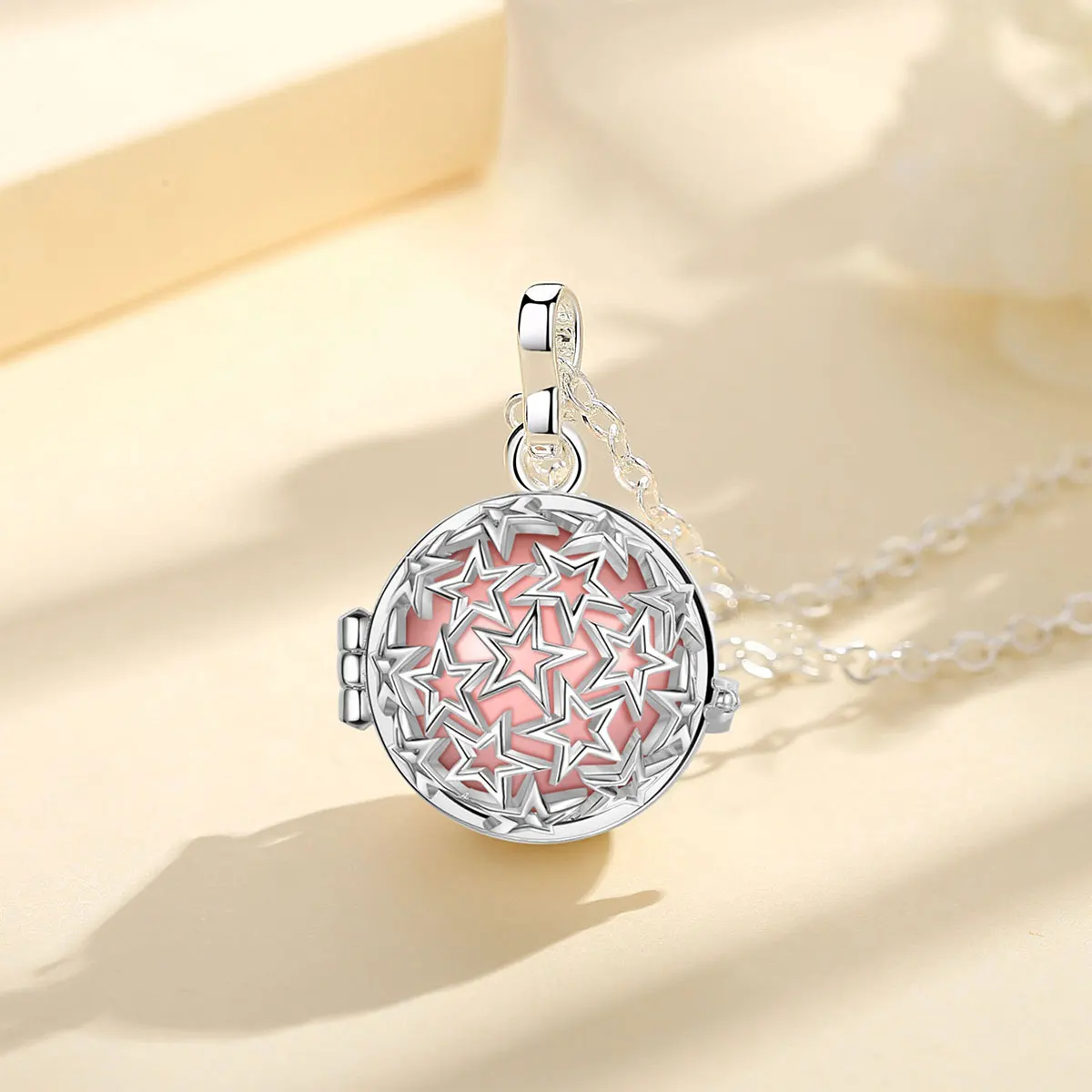 Женская длинная цепочка с подвеской в виде ангела k96|jewelry cage|pendant cageharmony ball pendant |