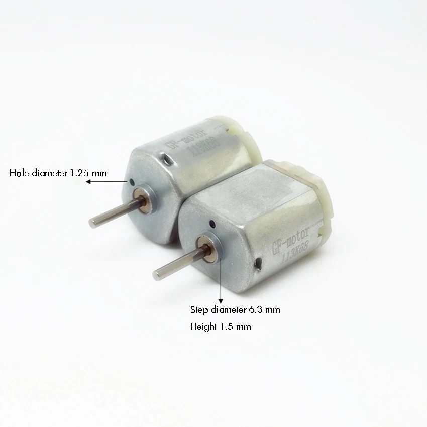 130 Insert Type Carbon Brush Motor DC 12 Volts for Car Rearview Mirror Adjustment Positive/ Reverse Shaft Micro | Обустройство дома