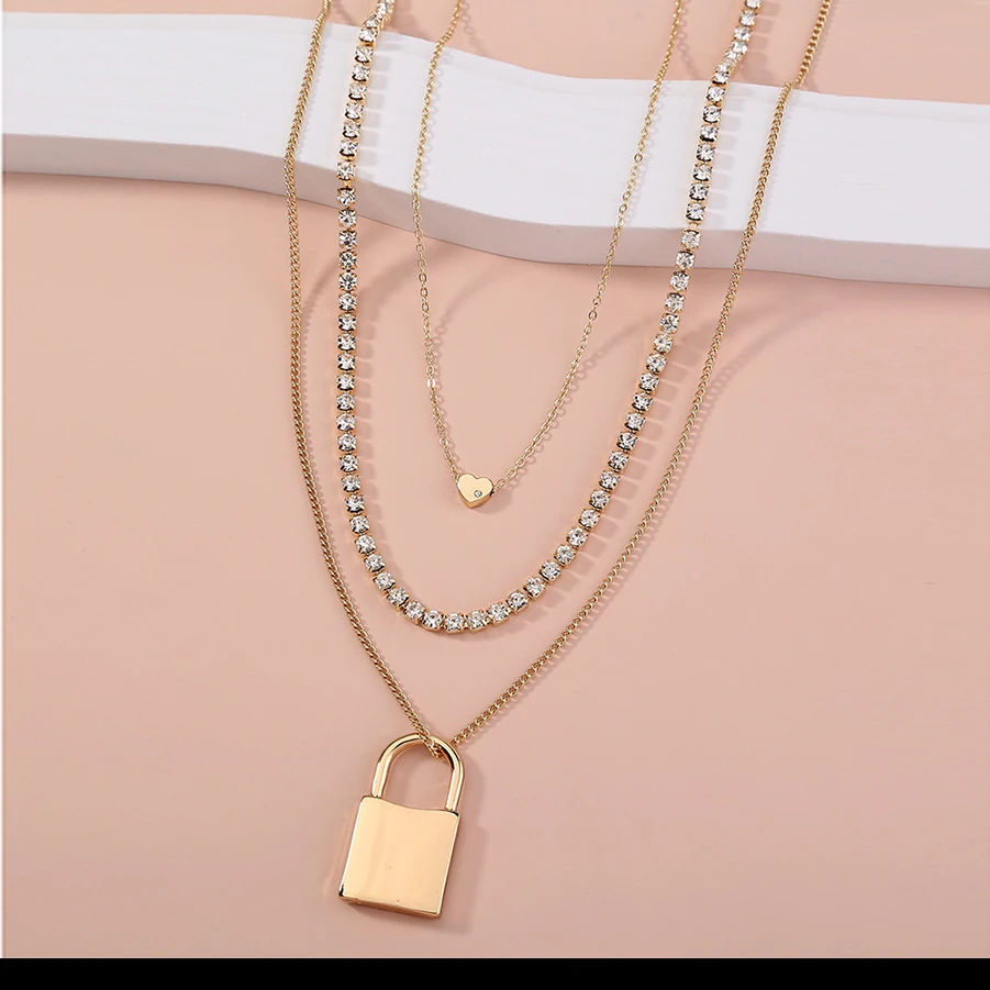 2020 модные ювелирные изделия искусственная Золотая цепочка ожерелье с