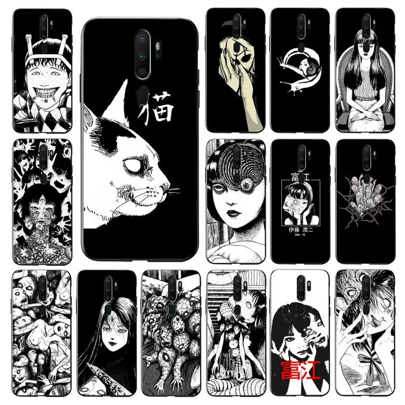 

FHNBLJ Japanese horror comic Tomie Phone Case for Vivo Y91C Y11 17 19 17 67 81 Oppo A9 2020 Realme c3