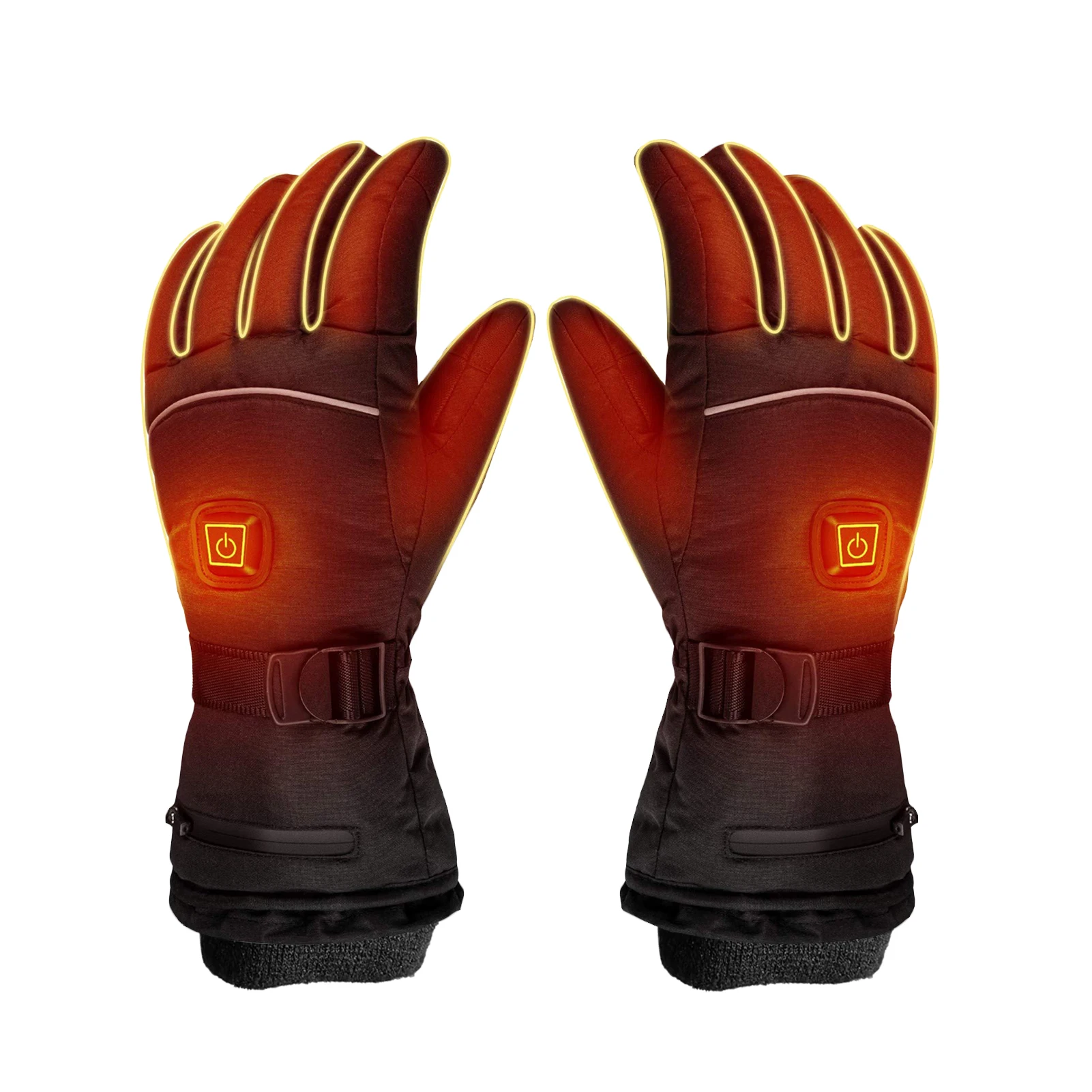 

Three-speed Thermostat Electric Heating Gloves 4000 MAh Rechargeable Lithium Battery Heating Gloves Warm Ski Gloves