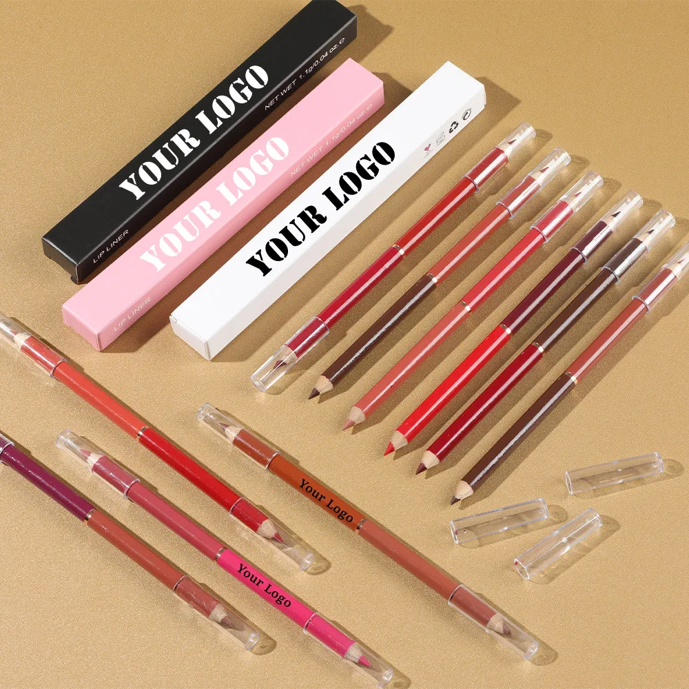 

Matte Lip Liner Private Label Nude Lipliner Waterproof Lipstick Pen Lip Pencil Double Ended Makeup Lips Cosmetic Wholesale