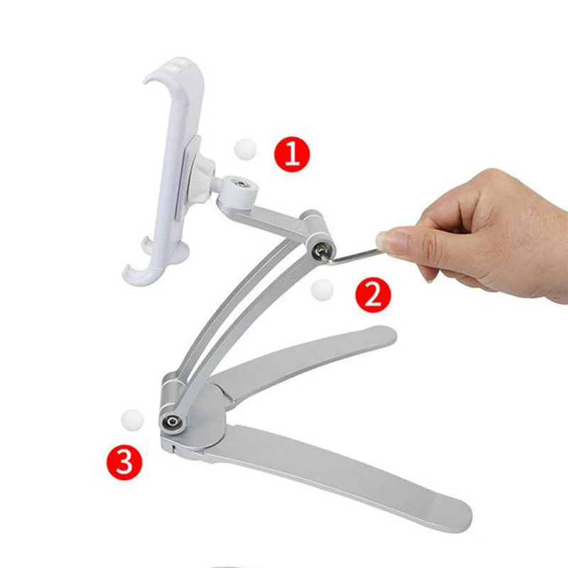 

Desktop Phone Tablet Holder Lazy Bracket On the Wall Stand Adjustable for Home VDX99