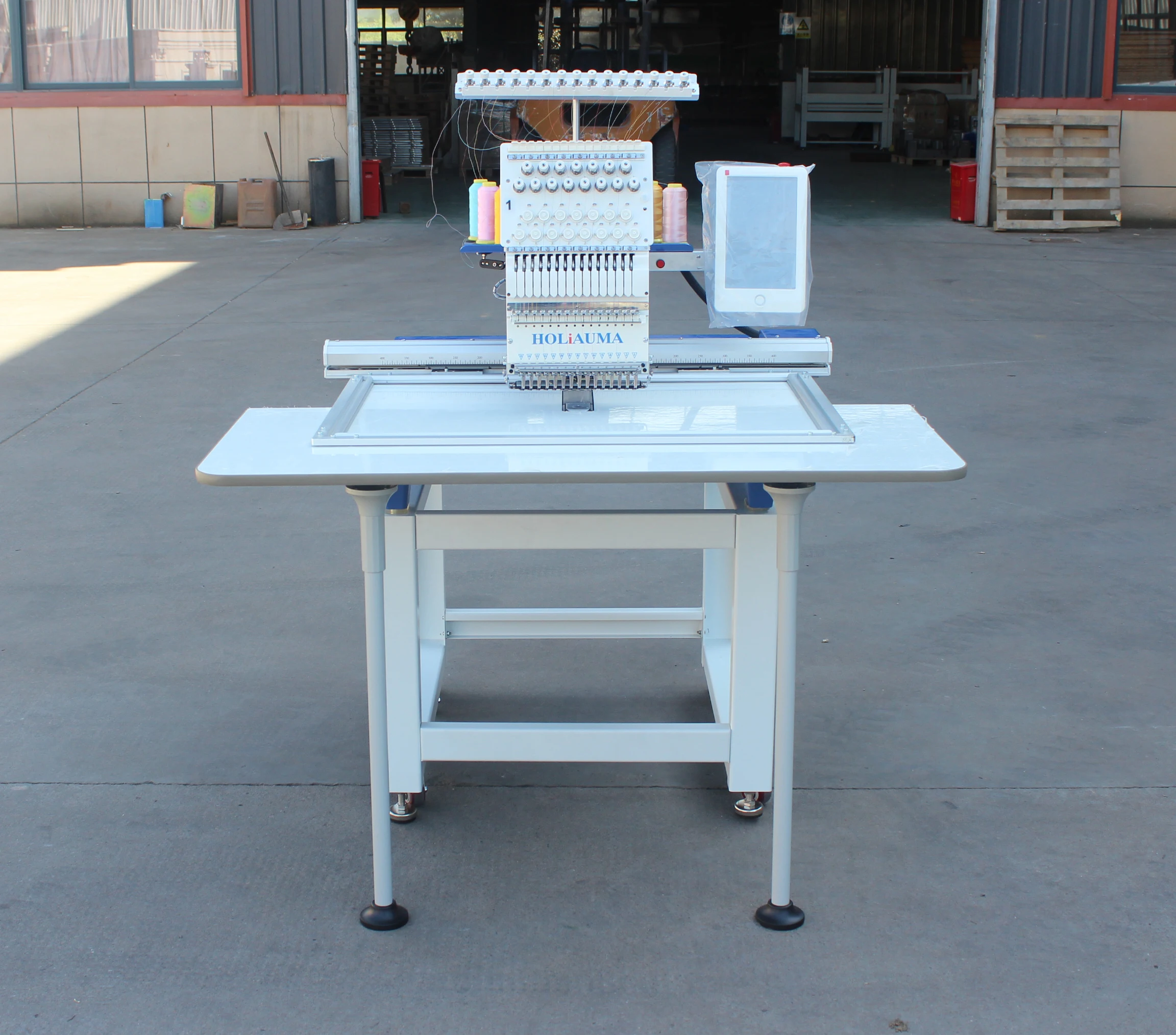 Горячая продажа одна головка для большой области вышивки плоской машины с