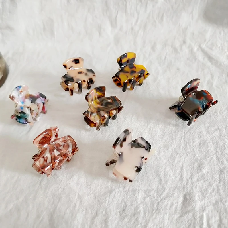 

6 шт Для женщин девочек коричневое леопардовое зажим для волос заколка со стразами на нескользящей подошве улавливатель волос Кулачковый З...