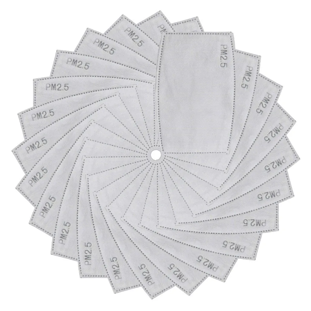 Фильтр с активированным углем PM2.5 вставка для дыхания лица защитный рот 150 шт.