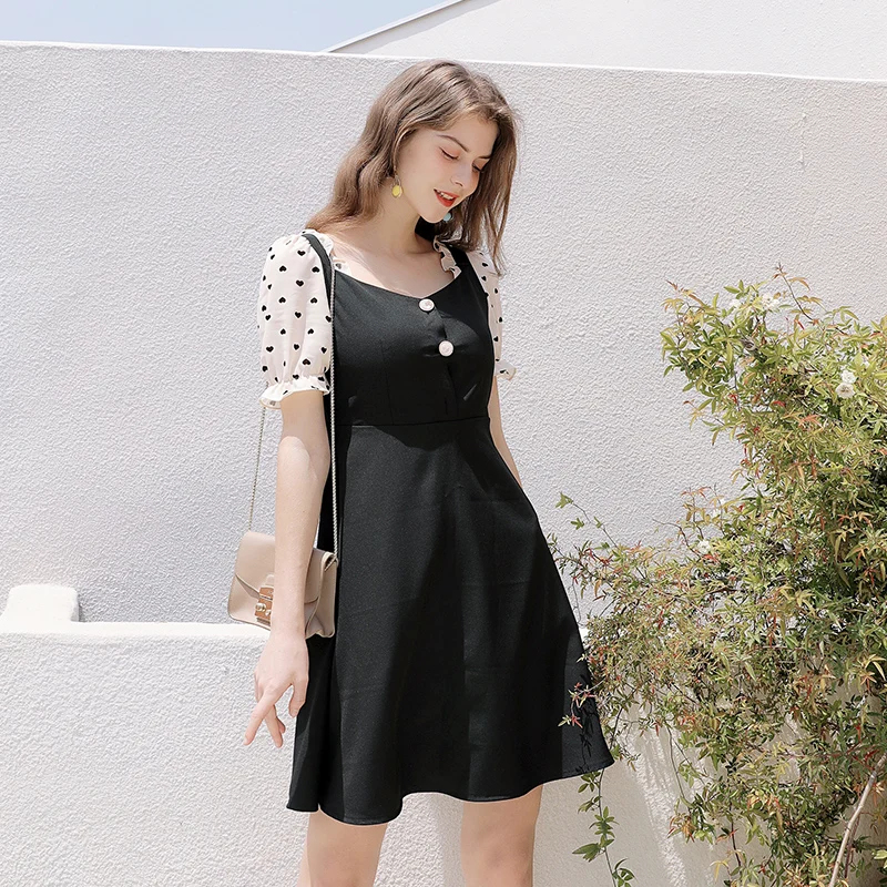 

Loose Spring and summer Maternity Dresses Floral Skirt Lace up Button Dress Pregnancy Dress Maternity Clothes for Pregnant Women