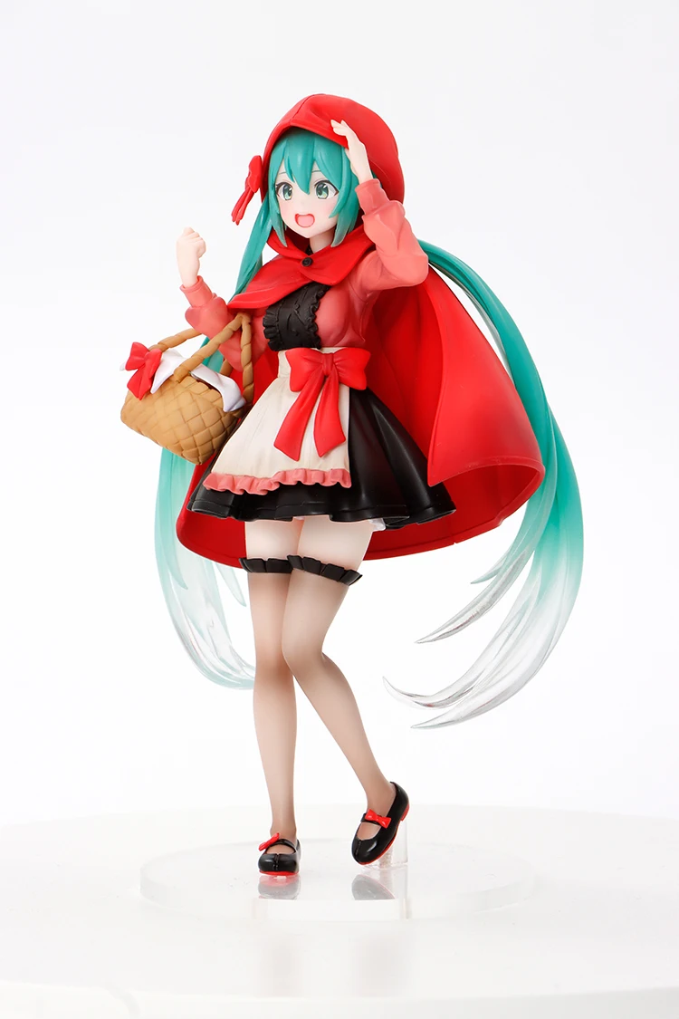 Оригинальные фигурки героев аниме Hatsune Miku маленькая красная капота