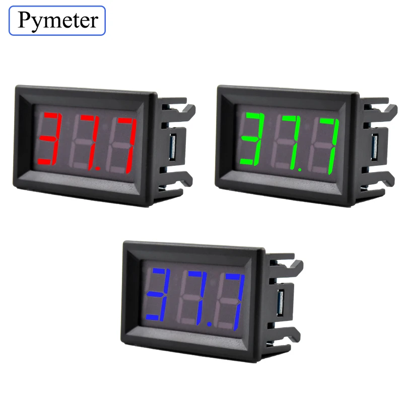 Цифровой светодиодный термометр трубка пирометр 12 В измеритель температуры K type