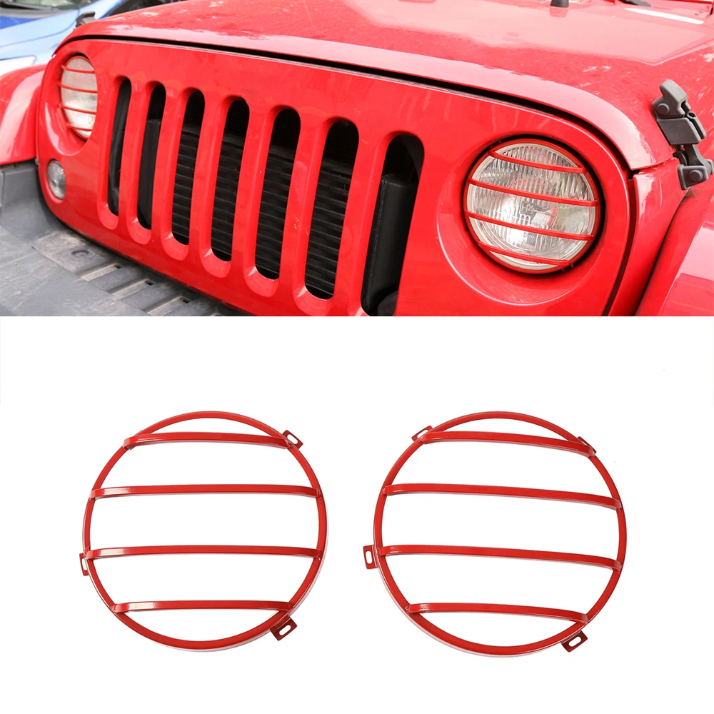 Накладки на передние фары автомобиля защита наклейка для Jeep Wrangler JK 2007 2008 2009 2010-2011