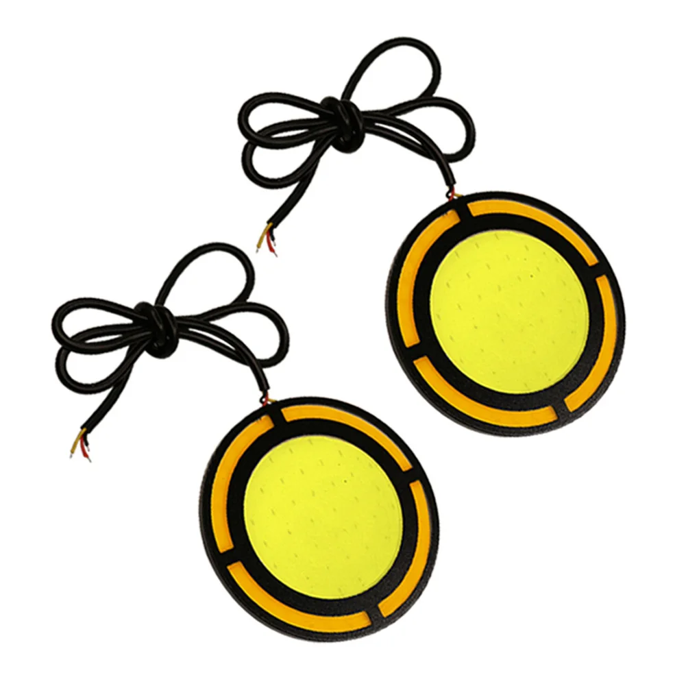 1 пара DC12V круглый Водонепроницаемый автомобиля Противотуманные огни COB