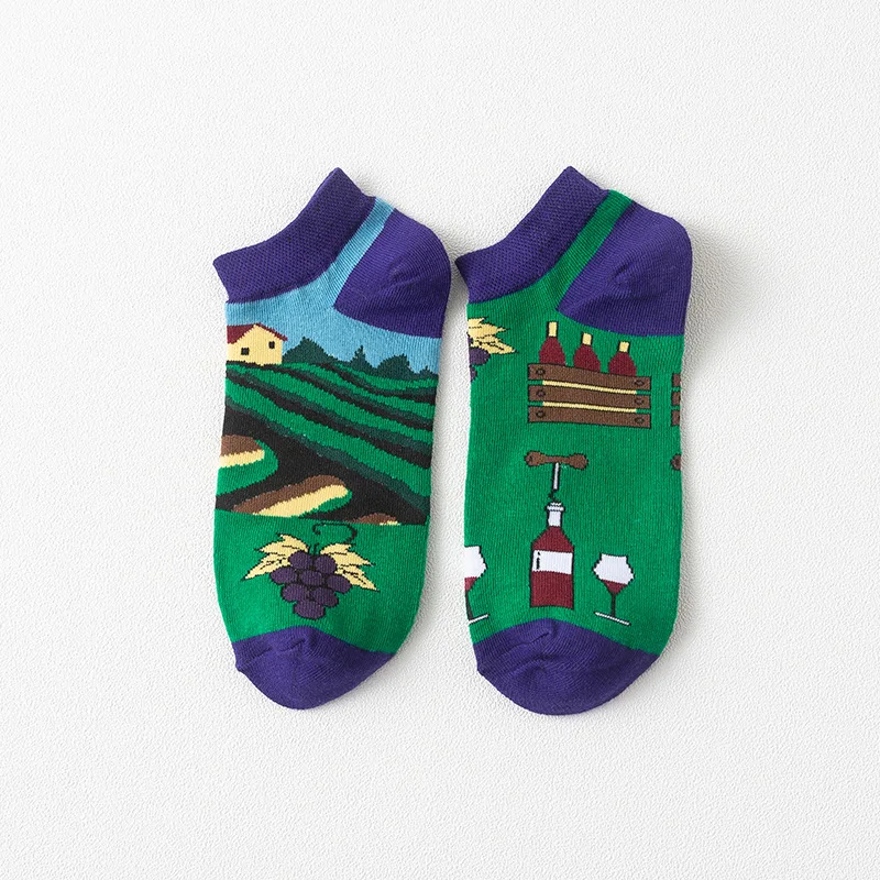 Новые осенние товары женские модные носки хлопковые Мультяшные персональные