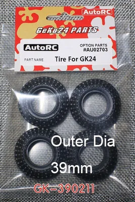 1/24 Rc гусеничная шина Gk24 Au02703 бескамерные шины 39 36 5 33 мм | Запчасти и аксессуары