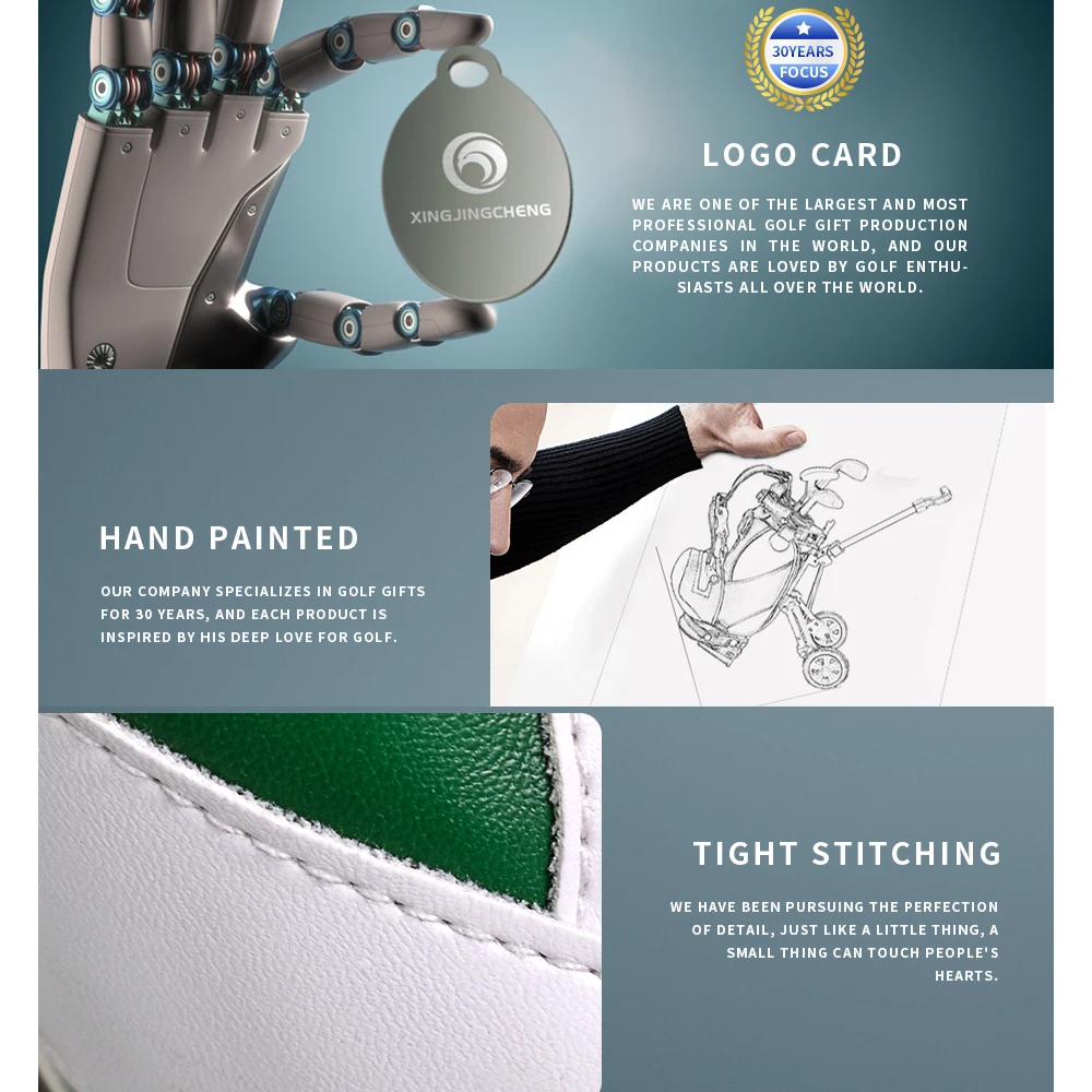 Держатель ручек для гольфа с часами креативный подарок на Рождество украшение