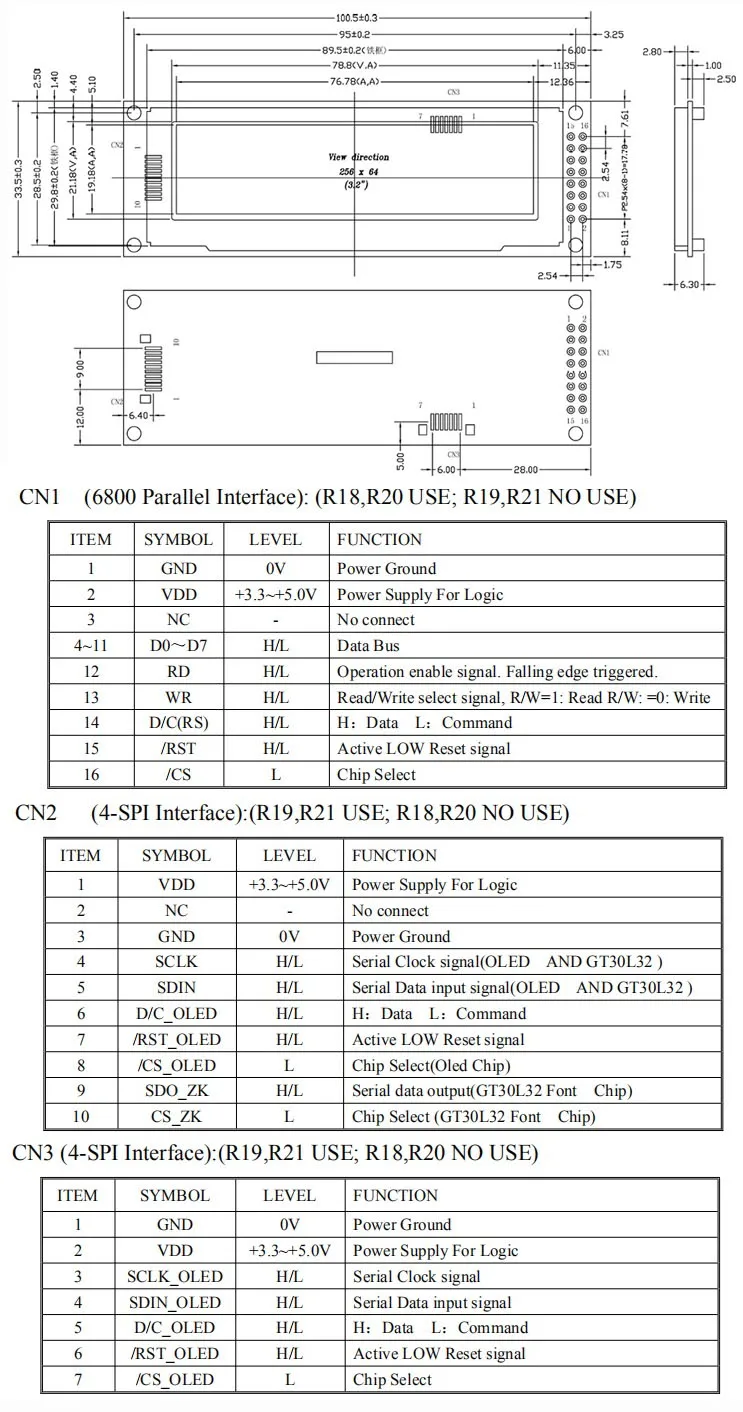 Реальный oled-дисплей, 3,1" 256*64 25664 точек Графический ЖК-модуль дисплей экран LCM SSD1322 контроллер Поддержка SPI