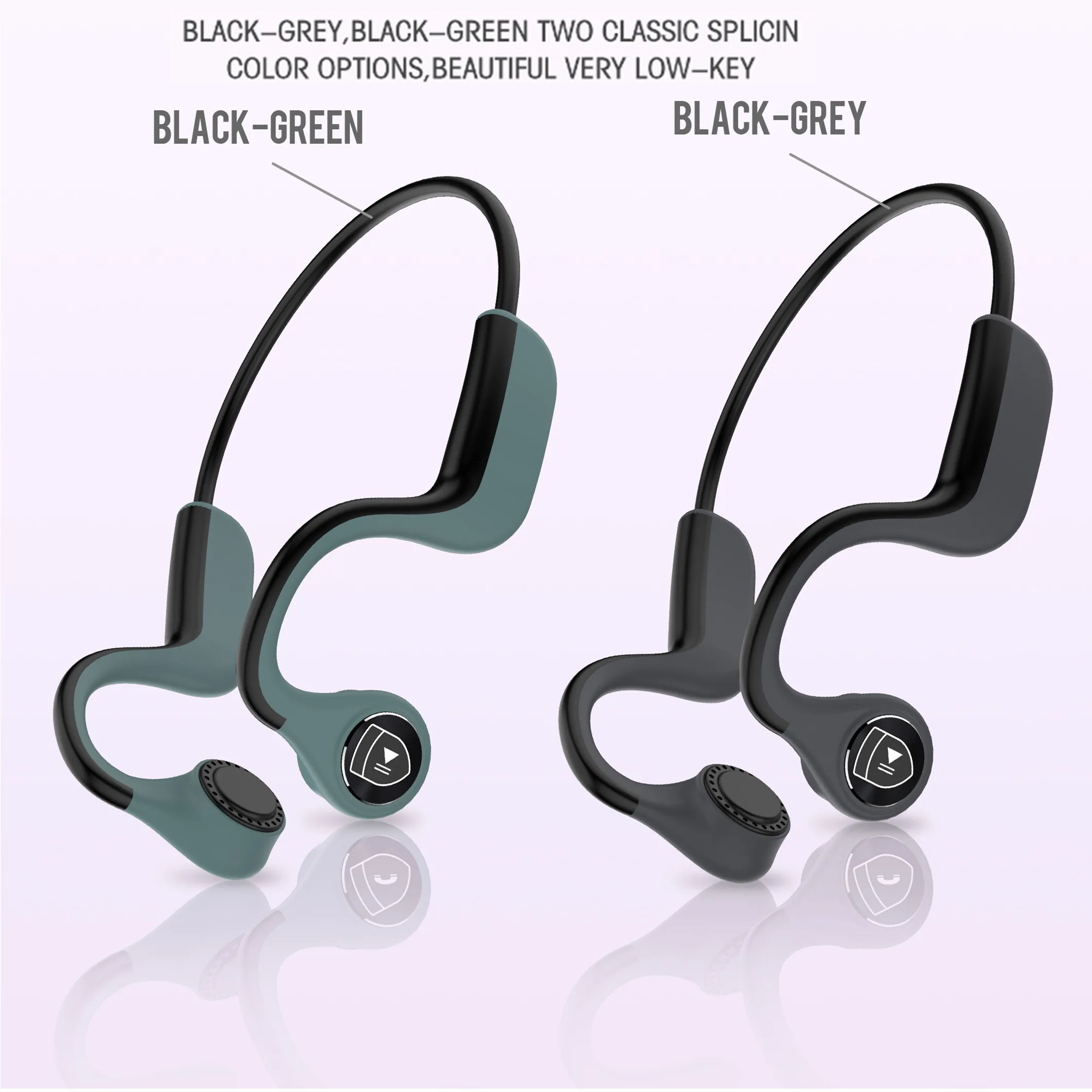 B9 bluetooth беспроводные зондирующие наушники движение кости бег стерео музыка вызов костной проводимости подвесные наушники