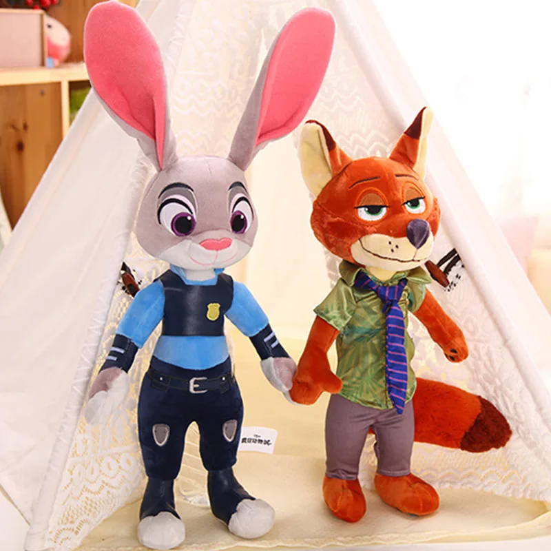 Juguetes de peluche de la pel&iacute;cula Zootopia para ni&ntilde;os, peluches suaves de la pel&iacute;cula de 40cm, 2 unids/lote-1