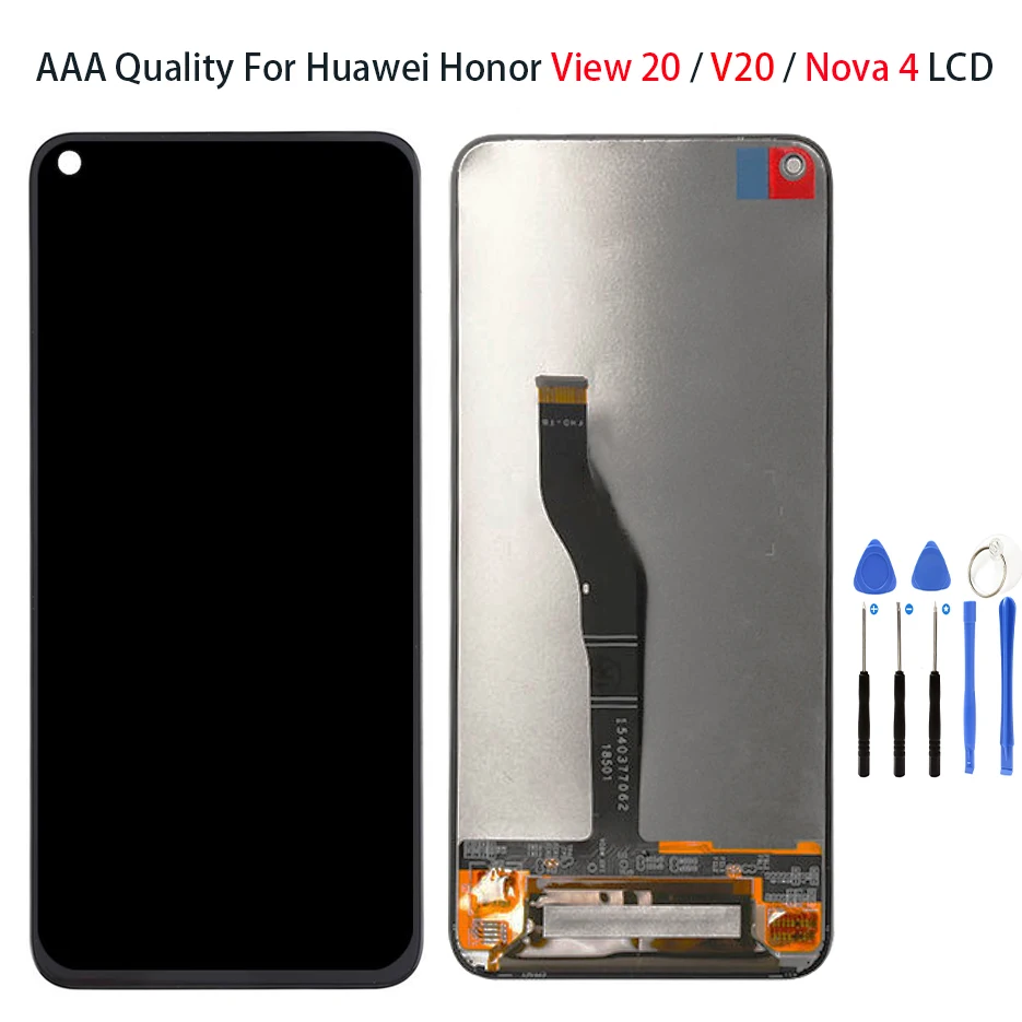 

6.4" For Huawei Honor View 20 LCD Honor V20 Display Screen Touch Digitizer Assembly Replacement Parts For Huawei Nova 4 LCD