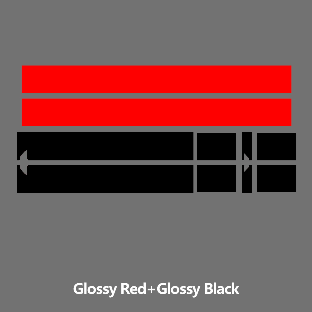 KK red KK black Наклейка на капот автомобиля капот полосы крыши задняя крышка двигателя стикер для мини-купе R58 Cooper S JCW Джон Купер работает аксессуары - Название цвета: KK red KK black