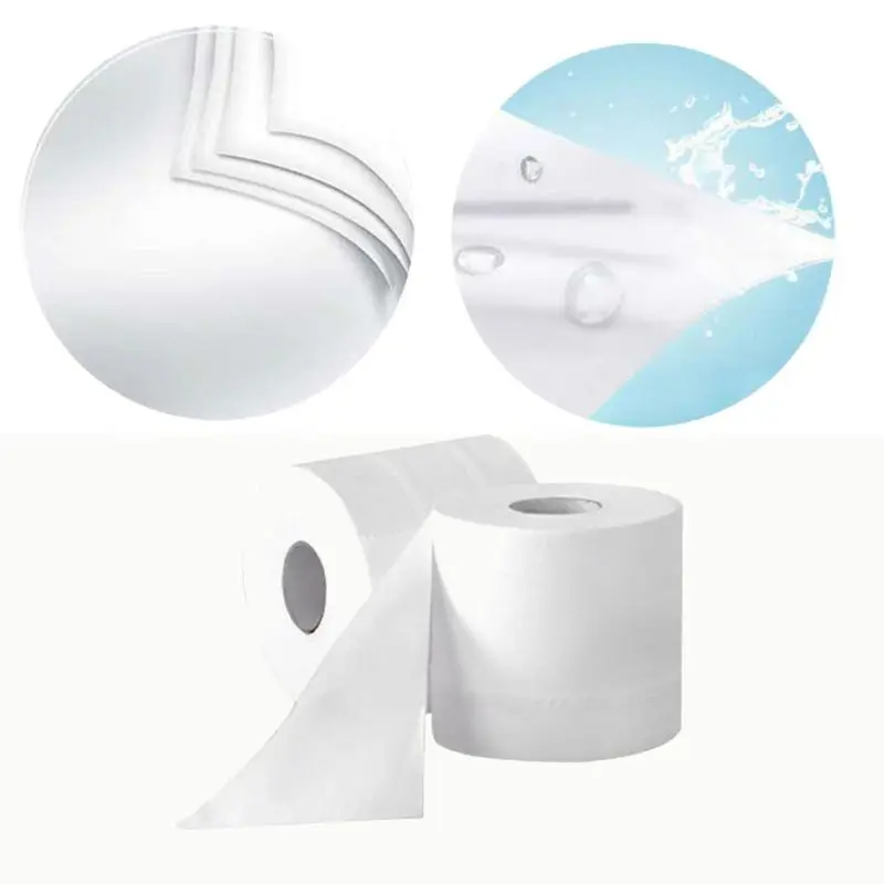

6 Rolls Premium napkin Roll Paper ,3 Layers Bath Toilet Paper Silky Smooth Soft 50JF