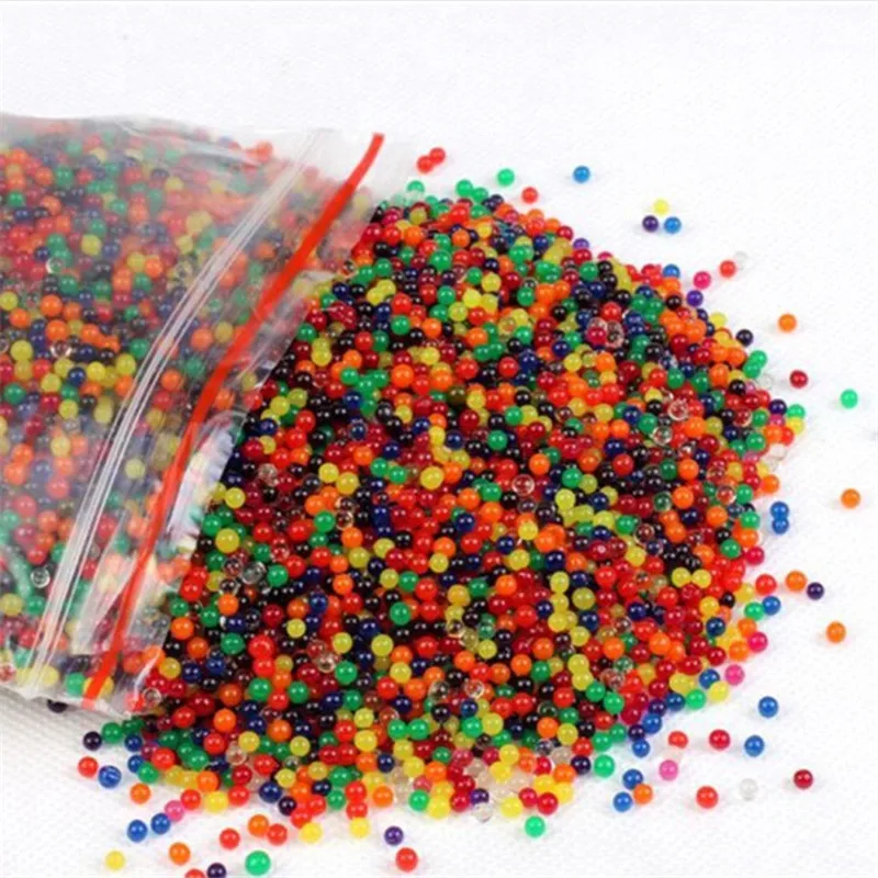 

500PCS/5bag sea baby crystal mud sponge crystal beads color clay bubble beads water absorption beads soilless cultivation