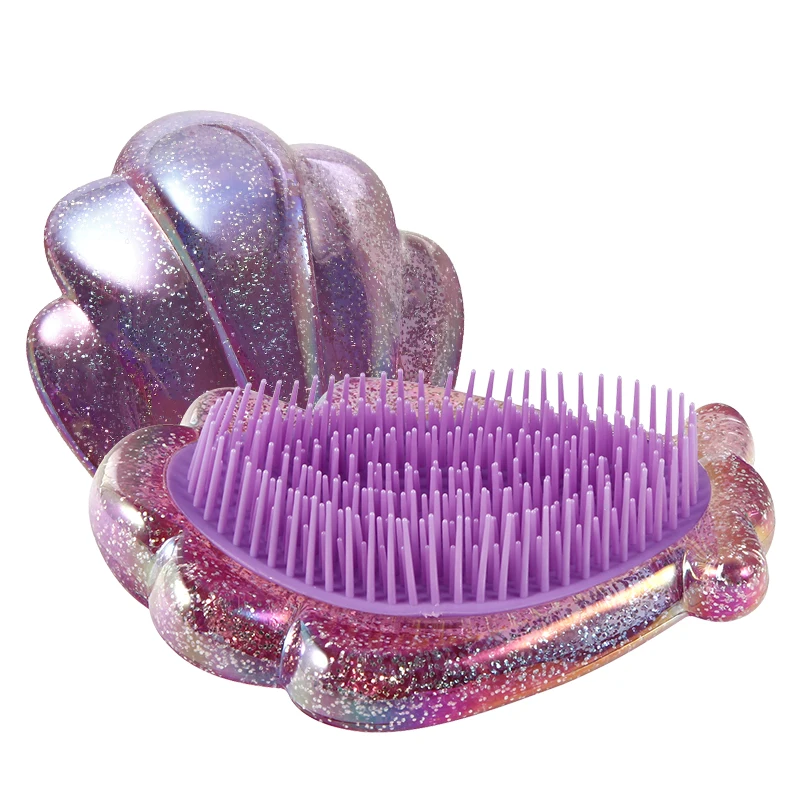 ROUFEI Красота блеск Стиль гребень в форме ракушки волос расческа для