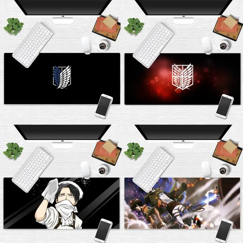 

attack on titan Laptop Gaming Mice Mousepad Desk Table Protect Game Office Work Mouse Mat pad Non-slip Laptop Cushion