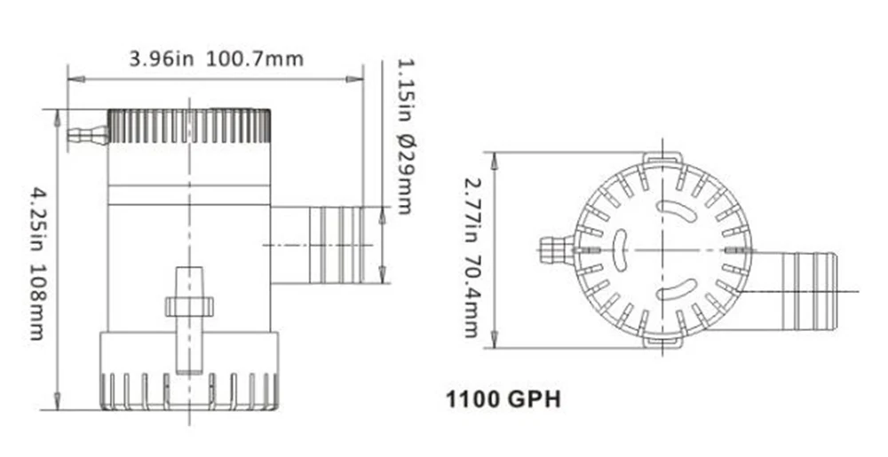 На 1100gph 750gph 500gph 350gph 12 В 24vdc мини Трюмный насос высокого давления погружной для сада морской самолет двигатель домашний дом Солнечный