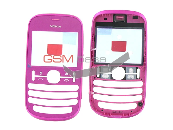 Nokia 200 Asha - Передняя панель корпуса с защитным стеклом дисплея