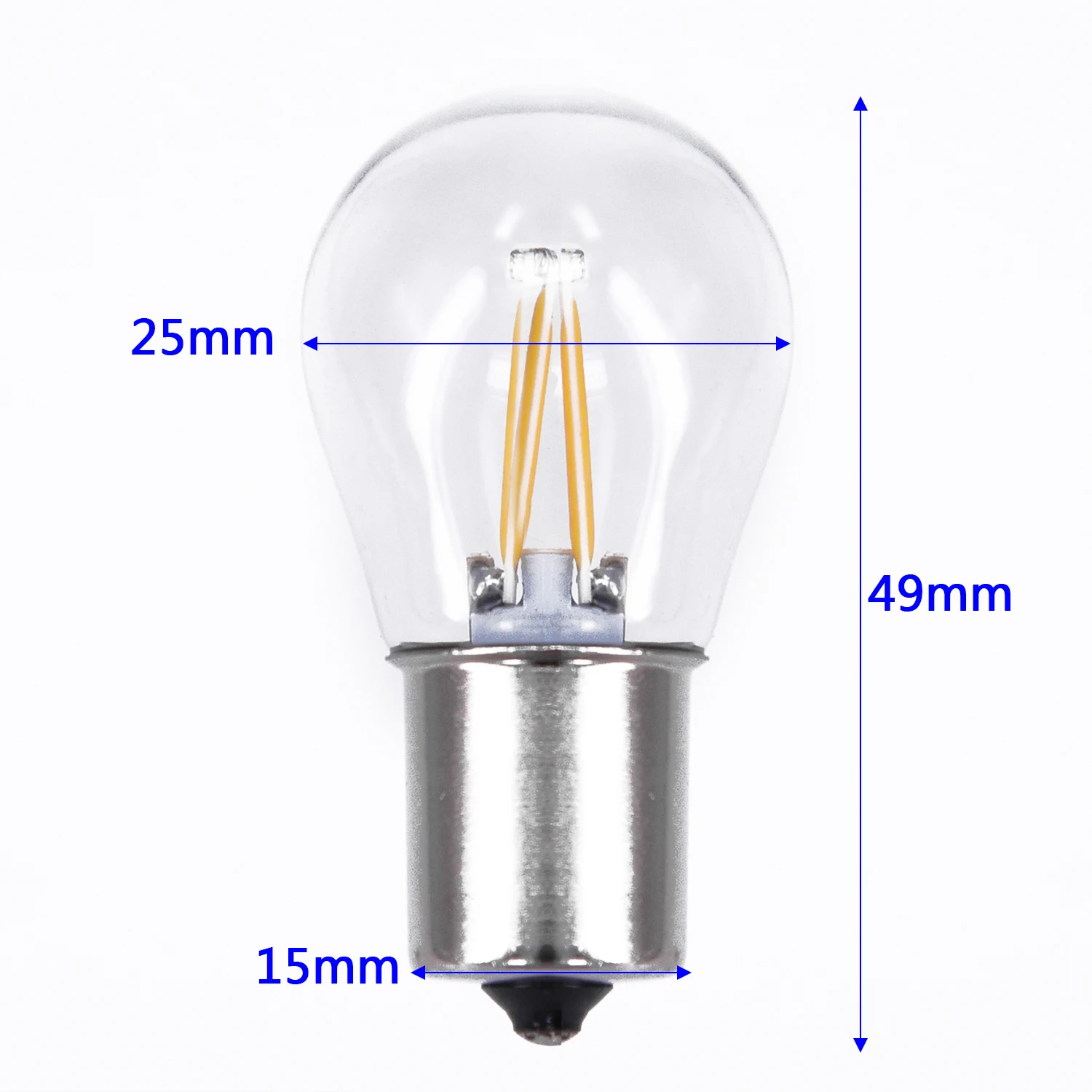 

Yellow LED Bulbs Bulb Bulb Lamp Light 1156 BA15S 2pcs Brake Brake Stop Car LED