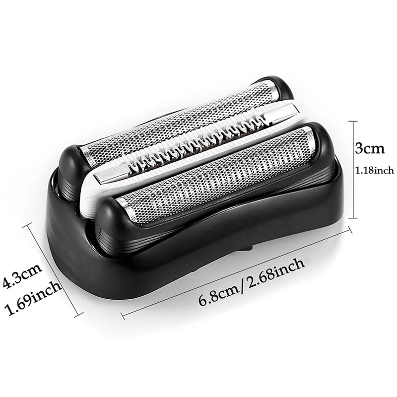 

2PCS 32B Shaver Replacement Part for Braun Series 3,Replacement Foil & Cutter for Braun Series 3010S 3040S