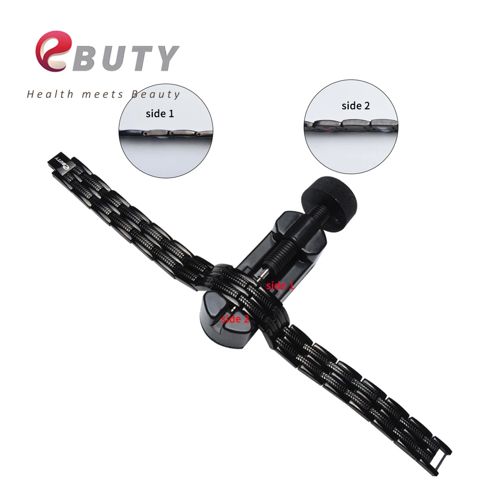 Черный титановый браслет EBUTY для влюбленных подарок модные ювелирные изделия